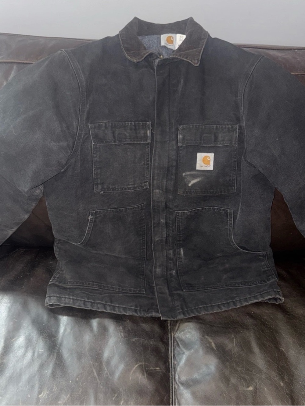 Carhartt Black Lightweight Work Chore Jacket